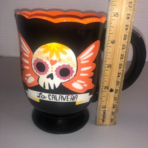 Cup Mug La Calavera Skull "Day of the Dead" Destination Holiday scalloped - Picture 8 of 8